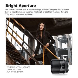 Objectif Autofocus Plein Format Viltrox 50mm F1.8 pour Appareils <span class=keywords><strong>Photo</strong></span> <span class=keywords><strong>Sony</strong></span> à Monture E A7 A7C A7 II A7R A7 III A7R II A7R IV A7R III A7S II A9 - Product Image 3