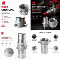 Raccord robuste BSRT 3 pouces, raccord à filetage rond standard britannique BS336, adaptateur de raccord de tuyau d'aspiration pour entrée de pompe à incendie