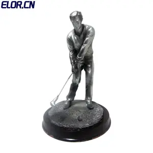 Elor राल यथार्थवादी चरित्र शिल्प गोल्फ खेलने में खेल की घटनाओं के लिए चैंपियन पुरस्कार गोल्फ सदस्यता क्लब