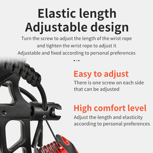 양궁 활 손목 스트랩 로프 결합 빠른 연결 나일론 복합 보우 스트랩 사냥 사격 장비 손목 슬링 - Product Image 4
