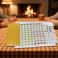 Ensemble de Mahjong Américain de Luxe Thème Halloween, Jeu de Société de Casino avec Tuiles en Mélamine, Ensemble Professionnel de Mahjong pour Fêtes