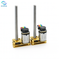 Moteur CC de petite taille 12 mm avec vis à billes, moteur à engrenages CC 12 V avec arbre fileté M3/M4 avec encodeur