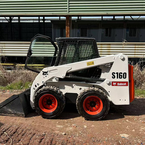 Высокоэффективный мини-погрузчик с рулевым погрузчиком Bobcat S160, Подержанные погрузчики с рулевым погрузчиком, низкая цена, продажа