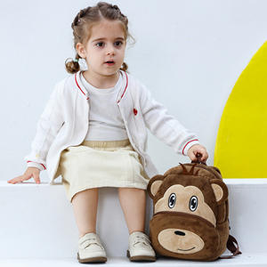 MICHLEY OEM Ensemble de Combinaison et Sac à Dos Scolaire Personnalisé en Flanelle Douce, Motif Animal, Unisexe, 100% Flanelle, Singe, Cadeaux pour Enfants pour l'École et la Maison - Product Image 4