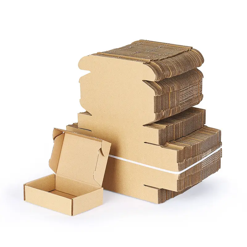 사각형 상자 국경 판지 인쇄 로고 익스프레스 포장 상자 대형 크래프트 종이 접는 포장 상자