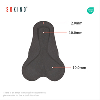 Coussinets de triathlon en mousse haute densité respirants en tissu 100 % polyester durable, coussin de chamois, unisexe, pour cuissardes et collants, 180g, personnalisables