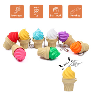 Kids <b>Cute</b> Macaron Ice Cream Shape Handbag Little Girls Cartoon Toy Bag Silicone Coin <b>Purse</b> - Product Image 2