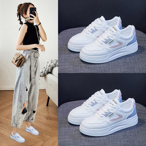 Zapatillas Blancas Básicas de Moda para Mujer, Primavera-Otoño 2026, Nuevas, Transpirables, con Suela Gruesa, para Estudiantes, Modelo AS-02 - Product Image 4