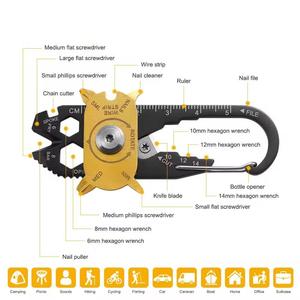 Multifunktion ale 20-in-1-Edelstahl-Taschenwerkzeug-Schraubendreher-Kombination für tragbares EDC-Gadget für Camping im Freien - Product Image 5