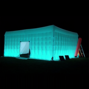 Tente cube gonflable matelassée noire pour événements, stand de fête, cabine d'exposition avec logo personnalisé pour mariage, festival, activation de marque - Product Image 5