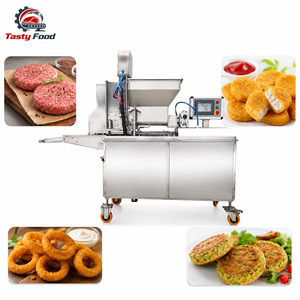Machine à former des galettes de viande commerciales avec une largeur de bande de 240 mm, pour nuggets de poulet et galettes de burger - Product Image 5