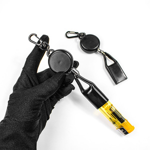 2026 New <b>Custom</b> Logo Portable Premium Retractable <b>Lighter</b> Holder Clip Key Chain <b>Lighter</b> Smoking Accessories Leash Wholesale - Product Image 5