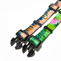 Collier d'entraînement pour chien personnalisé, imprimé par sublimation, avec sangle réglable à dégagement rapide, design tendance