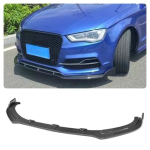YOMDO <span class=keywords><strong>A3</strong></span> S3 8V <span class=keywords><strong>RS</strong></span> Style Lèvre avant en fibre de carbone véritable pour Audi <span class=keywords><strong>A3</strong></span> S3 8V 2014-2016 - Product Image 1