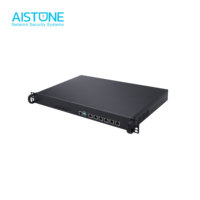 AISTONE i3 13100 Ordenador de Seguridad de Red 6xLAN 2.5G 2*DDR4 1*M.2 NVME Router Industrial VPN con 2*SFP+ 10G