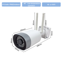 Caméra de sécurité sans fil 4K 8MP IP66 avec options réseau 4G LTE, RTSP, RTMP, capteur d'image CMOS, prise en charge des cartes mémoire et du stockage cloud