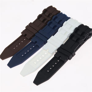 Para <span class=keywords><strong>Inventa</strong></span> de los hombres de goma impermeable correa de silicona 26mm reloj banda pulsera negro muñequera azul Accesorios - Product Image 2