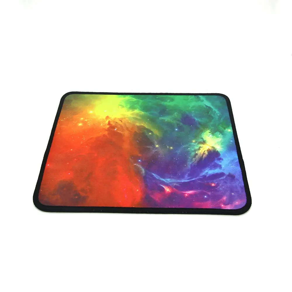 Personalizado promoção grátis amostra do mouse padrão da resistência do desgaste do computador do gaming mouse pad oem estoque polybag + embalagem da caixa da cor