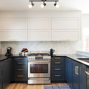 Hiện đại nhà bếp trần chiếu sáng lịch thi đấu Matte đen 3 ánh sáng tại chỗ ánh sáng theo dõi với kính cho phòng ngủ & phòng khách - Product Image 4