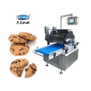 Petit biscuit automatique faisant la machine pour faire le coupe-fil de biscuit de biscuit et le déposant de biscuit
