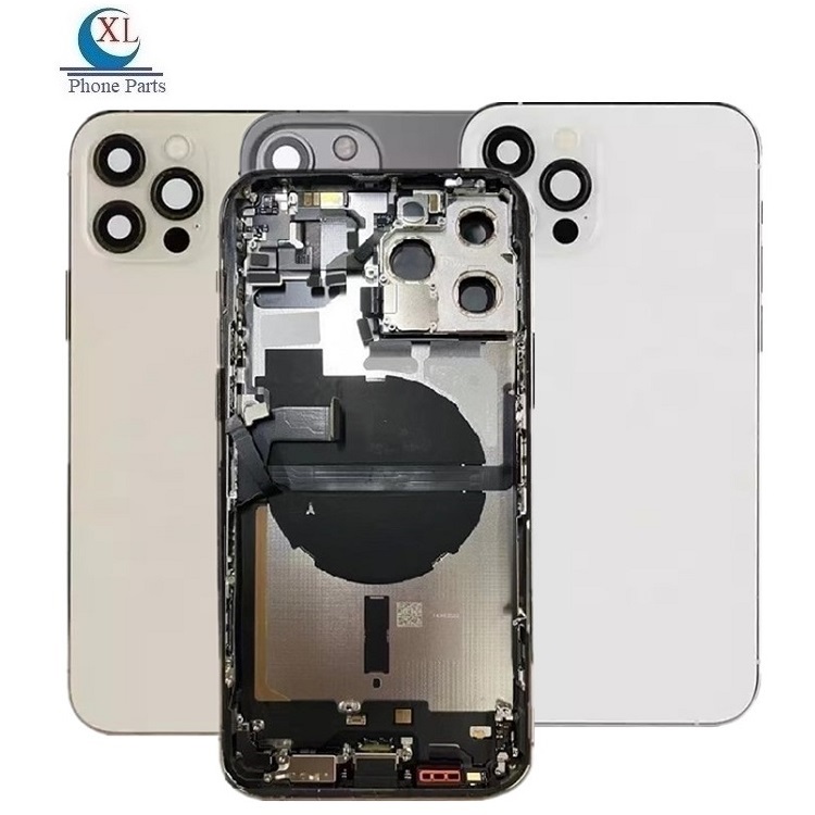 Полный корпус для iphone 13 Pro Max, задняя средняя рамка, шасси в сборе, аккумуляторная крышка для iphone 11 12 13 14 Pro Max, задний корпус