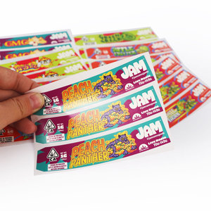 Tùy chỉnh 3D véc ni tại chỗ UV nhãn Glossy dập nổi biểu tượng con dấu nắp và Side đục dán có thể tin Jar bao bì nhãn - Product Image 5