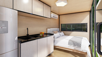 Bureau Conteneur de Luxe Modulaire Préfabriqué de 20 ou 40 Pieds, Maison Portable, Apple Home ou Tiny House