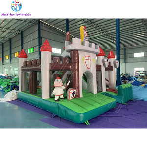 Bền Thân Thiện Với Môi PVC Hiệp Sĩ Lâu Đài <span class=keywords><strong>Inflatable</strong></span> Bounce House <span class=keywords><strong>Combo</strong></span> Cho Trẻ Em Nhảy Lâu Đài Thiết Kế Độc Đáo 5-Người Công Suất - Product Image 3