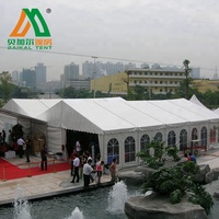 Tente d'exposition robuste de qualité supérieure, grand chapiteau extérieur à toit transparent pour mariage et fête, imperméable et ignifuge