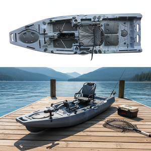 <span class=keywords><strong>Kayak</strong></span> en plastique <span class=keywords><strong>pas</strong></span> <span class=keywords><strong>cher</strong></span> Vicking Sit on Top 11 pieds 1 personne simple 100 cm de large Prix d'usine <span class=keywords><strong>Kayak</strong></span> à pédales à hélice à vendre - Product Image 1