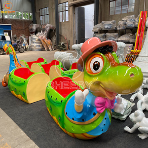 Attraction de fête foraine sur le thème des dinosaures, 12 places, petite montagnette pour enfants, autres manèges de parc d'attractions - Product Image 1