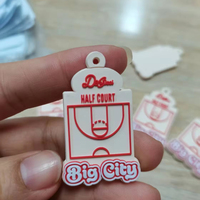 Accessoires d'étiquettes de vêtements Logo de marque personnalisé Patches en caoutchouc 3D surélevés Etiquette gaufrée en PVC Etiquette transparente en silicone pour vêtements
