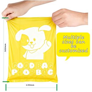 Bolsas Biodegradables Personalizadas de Fábrica para Desechos de Perros, Hechas de PLA/PBAT y Almidón de Maíz, con Asa Tipo Chaleco, Impresión Flexográfica para Sobres Rojos - Product Image 1