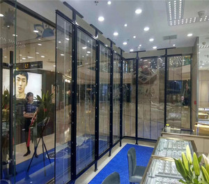 5000cd độ sáng cao p3.91 trong suốt xem qua tường cho trung tâm mua sắm p3.91 vòng cong hình dạng trong suốt dẫn hiển thị - Product Image 3