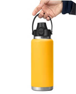 Bouteille d'eau pour boisson Bouteille à vide personnalisée Bouteille d'eau chaude isolée pour le <span class=keywords><strong>sport</strong></span> en acier inoxydable froid avec couvercle en paille - Product Image 1
