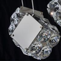 Lustre LED moderne de luxe pour Villa escalier grand Duplex Cube cristal suspension lumière pour toute la maison hôtel Lobby Bar petit