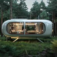 Capsule spatiale magique de style fantaisie pour salon sur le toit urbain Livraison en 60 jours | Salle de bain de cuisine scolaire chic industrielle personnalisée
