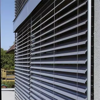 Stores à rouleaux électriques extérieurs en métal, imperméables, pare-soleil, stores de fenêtre à lamelles en aluminium, occultants en polyester pour fenêtres à la française