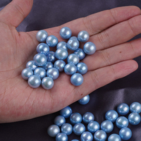 Perles naturelles en gros Edison 10-11mm 14-15mm couleur aigue-marine grandes perles rondes d'eau douce en vrac