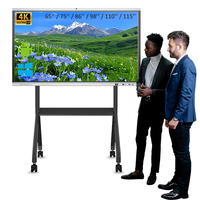 Tableau blanc interactif intelligent 4K UHD de 65, 75, 86 pouces avec chipset Android 15/16 3576 et fonction IA pour l'éducation scolaire