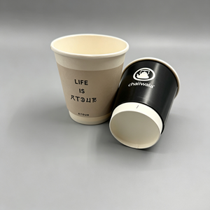 Gobelet en papier à emporter avec revêtement PE personnalisé, poids et taille sur mesure, logo pour café, thé, lait, prix de gros usine - Product Image 4
