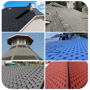 Tejas de Asfalto de Fibra de Vidrio Coloridas al por Mayor, Impermeables y Resistentes al Fuego para Viviendas - Product Image 4