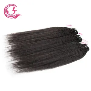 Chồn Brazil Trinh chưa qua chế biến 100% con người tóc Weave lớp biểu bì phù hợp 12A 3 trong 1 20 24 26 tóc kinky bó thẳng