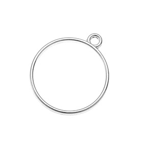 إطار غراء مجوف 32*28 دائرة مستديرة مجوفة سحر هندسي إطار قلادة صينية فص جذابة - Product Image 3