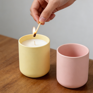 Luxury Colorful Crafts Ceramic Candle Vessel Customizable Logo Ceramic Candle Holder <b>for</b> Wholesale <b>Gift</b> <b>Boxes</b> - Product Image 2