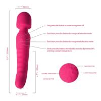 Beheizbarer Flexibler G-Punkt-Vibrator für Frauen Duale Stimulation Klitoris-Massagegerät Wiederaufladbar Konstante Temperatur Silikon-Sexspielzeug