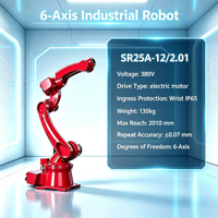 Bras robotisé articulé 6 axes servo-électrique SIASUN IP65, charge utile de 12 kg pour le soudage et l'assemblage avec PLC