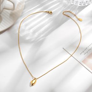 Collar Minimalista de Acero Inoxidable con Baño de Oro de 18K para Mujer, con Colgante Cuadrado Geométrico Irregular, Estilo INS, Cadenas para Clavícula - Product Image 6