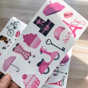 Tatuajes Temporales Impermeables de París, Decoraciones para Fiestas de Cumpleaños, Recuerdos, Pegatinas Decorativas de Moda y Diseño Parisino, Regalos para Chicas - Product Image 3