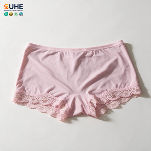 SUHE Culottes taille moyenne pour femmes, s'adaptent à toutes les morphologies, culottes en dentelle, shorty, haute élasticité, respirantes, douces et confortables, sous-vêtements féminins - Product Image 3